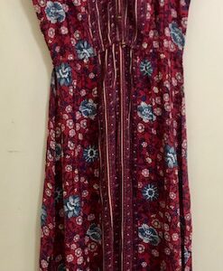 Vestido estampado largo