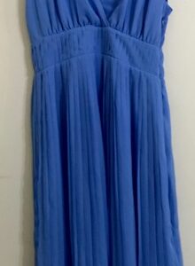 Vestido largo celeste jacinto