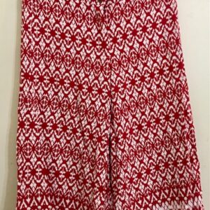 Pantalón ancho estampado rojo