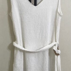 Polera blanca larga