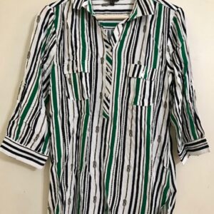 Blusa Cacharel blanca rayada